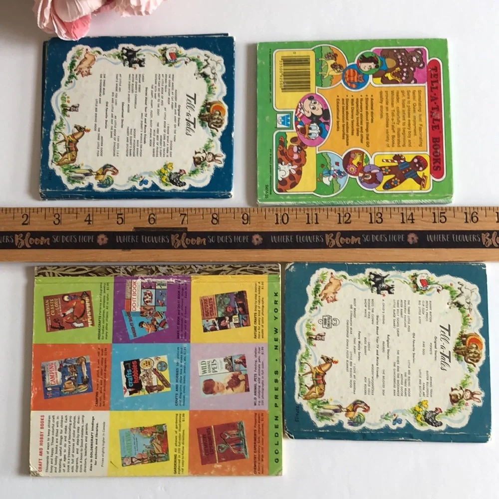 Tell a Tale Book 60s Bugs Bunny Hanna Barbera The Jetsons 1962 Golden book VTG